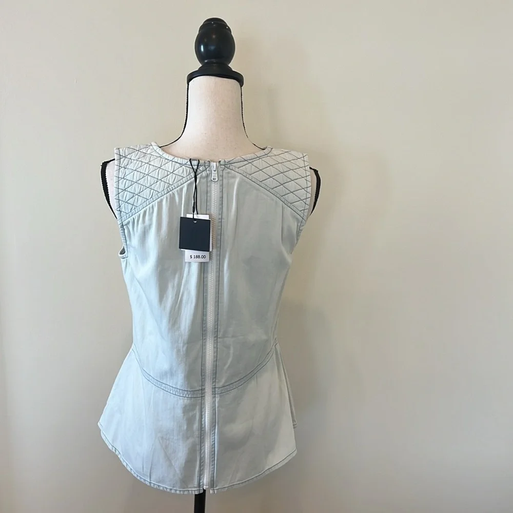 NWT- DL 1961 Peplum Top - Picture 4 of 7